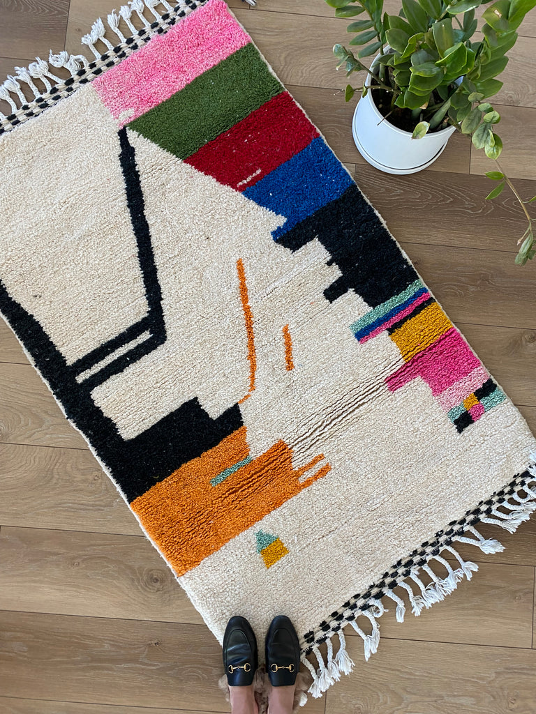 Moroccan Rug (4): 6'5 x 3'10 – Shop Eclectic Collective