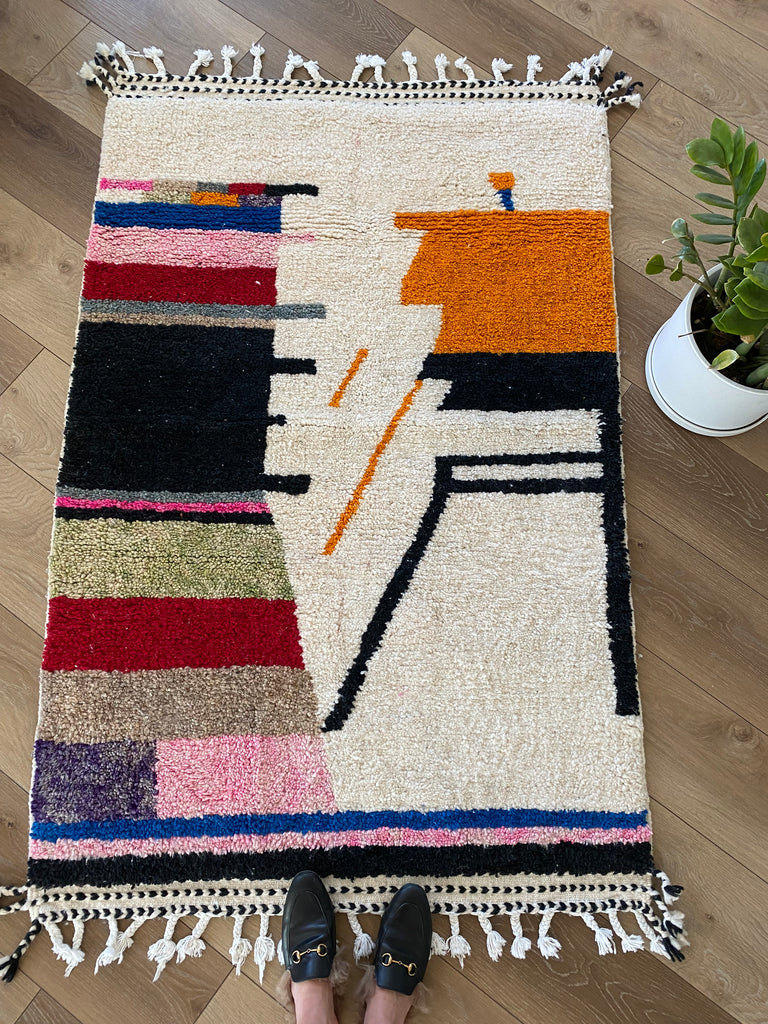 Moroccan Rug (4): 6'5 x 3'10 – Shop Eclectic Collective