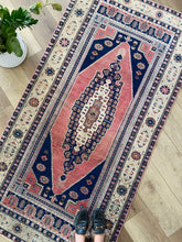 "Elin" Vintage Turkish Rug: 7'5" x 3'9"
