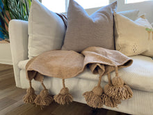 Tan Pom-Pom Blanket