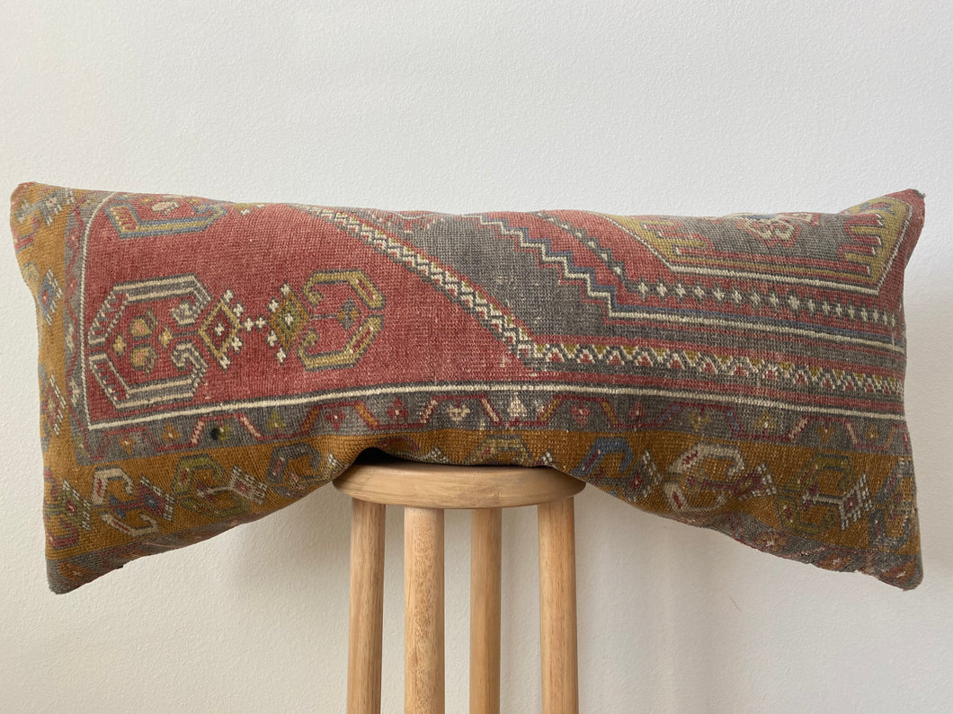 XXL Turkish Rug Lumbar Pillow Cover