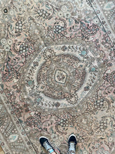 "Delia" Large Vintage Persian Rug: 9'6" x 6'4"