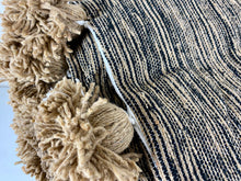 Tan/Black Pom-Pom Blanket