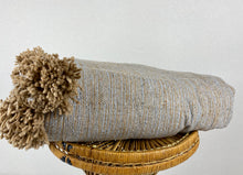 Tan/Grey Pom-Pom Blanket