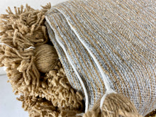 Tan/Grey Pom-Pom Blanket