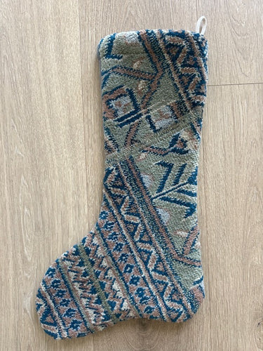 Turkish Vintage Rug Holiday Stocking (2)