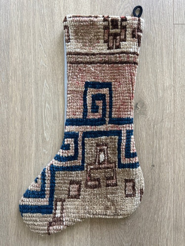 Turkish Vintage Rug Holiday Stocking (4)