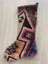 Turkish Vintage Rug Holiday Stocking (7)