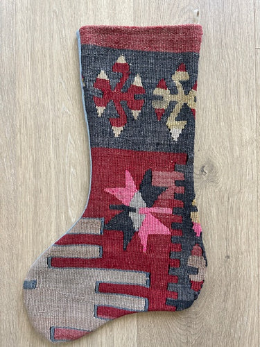Turkish Vintage Rug Holiday Stocking (9)