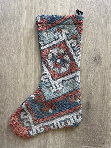 Turkish Vintage Rug Holiday Stocking (10)