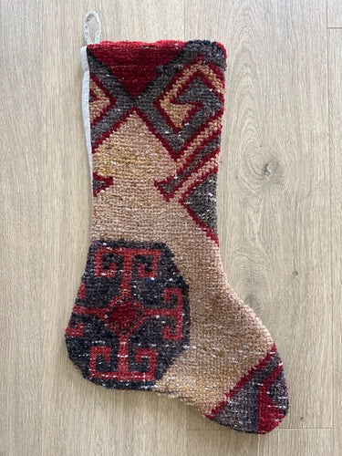 Turkish Vintage Rug Holiday Stocking (12)