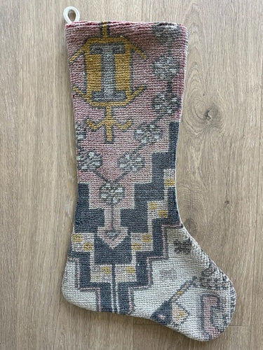 Turkish Vintage Rug Holiday Stocking (14)