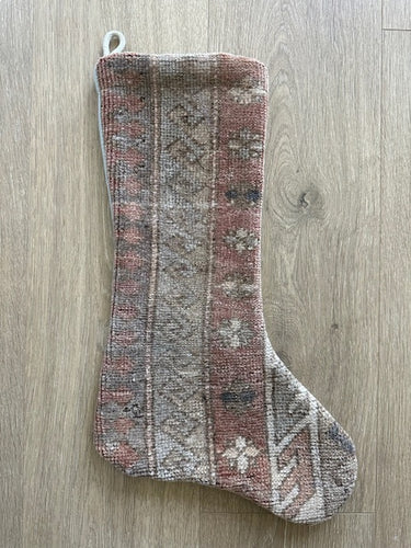 Turkish Vintage Rug Holiday Stocking (15)