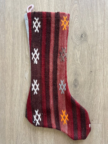 Turkish Vintage Rug Holiday Stocking (19)