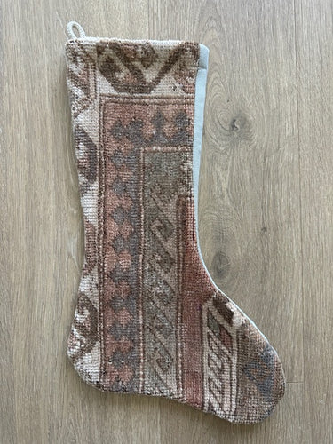 Turkish Vintage Rug Holiday Stocking (21)