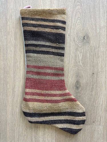 Turkish Vintage Rug Holiday Stocking (24)