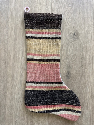 Turkish Vintage Rug Holiday Stocking (26)