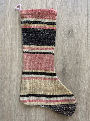 Turkish Vintage Rug Holiday Stocking (27)