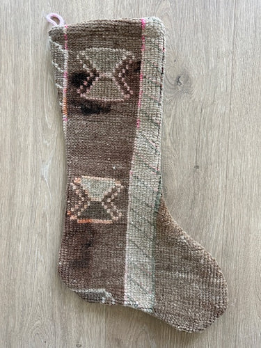 Turkish Vintage Rug Holiday Stocking (35)