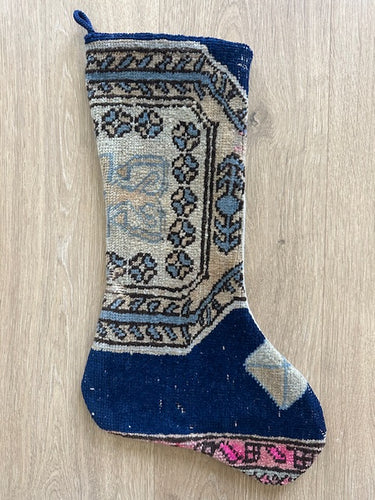 Turkish Vintage Rug Holiday Stocking (38)
