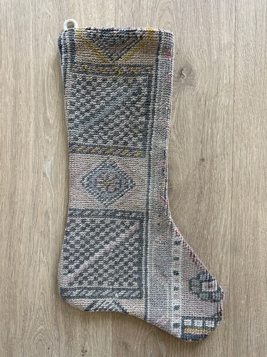 Turkish Vintage Rug Holiday Stocking (40)