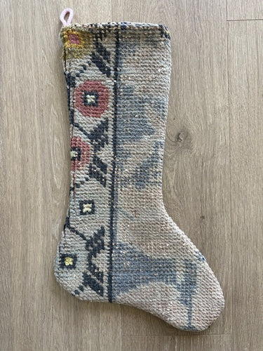 Turkish Vintage Rug Holiday Stocking (46)