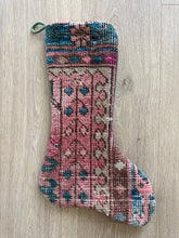 Turkish Vintage Rug Holiday Stocking (57)
