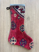 Turkish Vintage Rug Holiday Stocking (59)